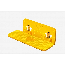 Carr Truck Step Yellow Powder Coated Aluminum - 190007