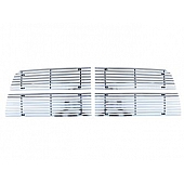 Paramount Automotive Grille Insert - Polished Aluminum 8 Millimeter Horizontal Style - 321178