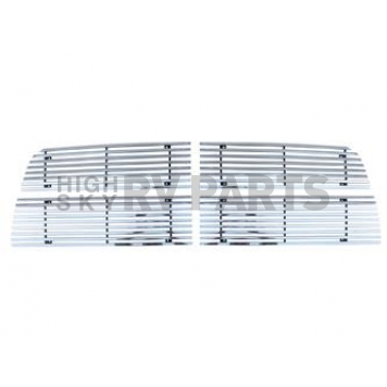 Paramount Automotive Grille Insert - Polished Aluminum 8 Millimeter Horizontal Style - 321178