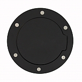 All Sales Fuel Door - Round Aluminum - 6051GK