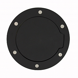 All Sales Fuel Door - Round Aluminum - 6051GK