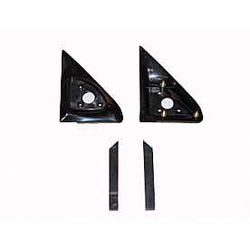 Street Scene Exterior Mirror Bracket Black ABS Plastic Set Of 2 - 95013110