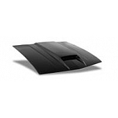Harwood Fiberglass Hood - Fiberglass Black - B12107