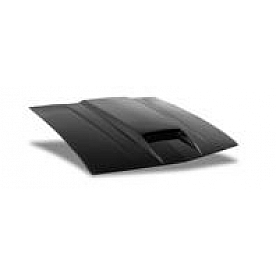 Harwood Fiberglass Hood - Fiberglass Black - B12107