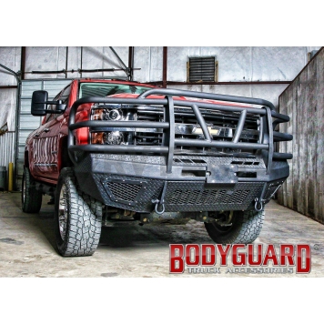Bodyguard Bumper T2 Extreme 1-Piece Type Steel Black - EEC15BYFRT-1