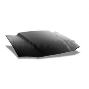 Harwood Fiberglass Hood - Cowl Induction Bare Fiberglass Black - B12201