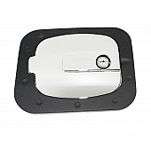 All Sales Fuel Door - Square Aluminum - 6046KCL