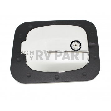 All Sales Fuel Door - Square Aluminum - 6046KCL