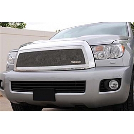 T-Rex Truck Products Grille Insert - Mesh Trapezoid Polished Stainless Steel - 54903