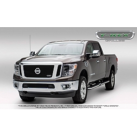 T-Rex Truck Products Grille Insert - Horizontal Bar Rectangular Black Powder Coated Aluminum - 20785B
