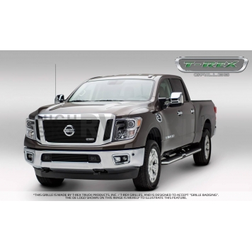 T-Rex Truck Products Grille Insert - Horizontal Bar Rectangular Black Powder Coated Aluminum - 20785B