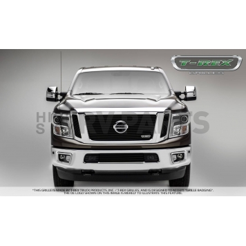 T-Rex Truck Products Grille Insert - Horizontal Bar Rectangular Black Powder Coated Aluminum - 20785B-1