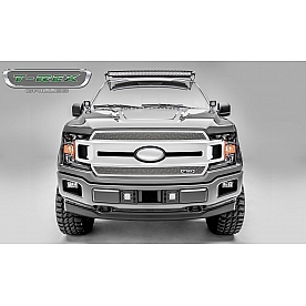 T-Rex Truck Products Grille Insert - Mesh Rectangular Polished Stainless Steel - 54710