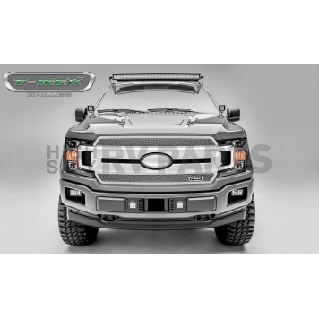 T-Rex Truck Products Grille Insert - Mesh Rectangular Polished Stainless Steel - 54710