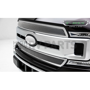 T-Rex Truck Products Grille Insert - Mesh Rectangular Polished Stainless Steel - 54710-1