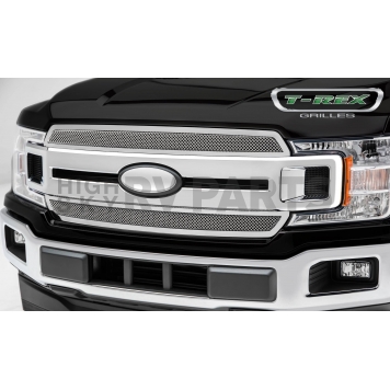 T-Rex Truck Products Grille Insert - Mesh Rectangular Polished Stainless Steel - 54710-2