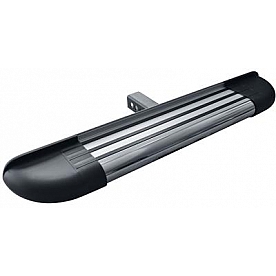 Romik USA Van Access Step  Silver With Black End Caps Aluminum With Stainless Steel Tube - 201418