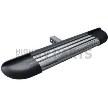 Romik USA Van Access Step  Silver With Black End Caps Aluminum With Stainless Steel Tube - 201418