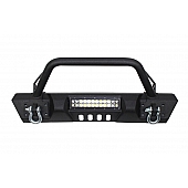 Fishbone Offroad Bumper 1-Piece Steel Black - FB22004