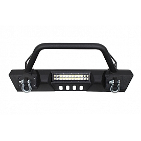 Fishbone Offroad Bumper 1-Piece Steel Black - FB22004