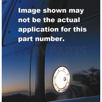 All Sales Fuel Door - Round Aluminum - 6093KCL-1