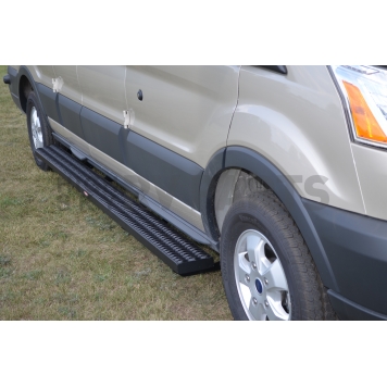 Owens Products Running Board Black Textured Powder Coated Aluminum Stationary - 823781412-1