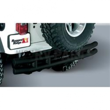 Rugged Ridge Tube Bumper 1-Piece Design Steel Black - 1157002