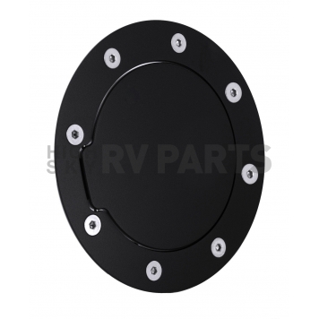 All Sales Fuel Door - Round Aluminum - 6095GK