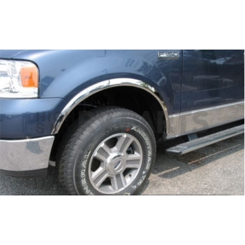 B & I Fender Trim - 1/2 Wheel Well Stainless Steel Chrome Plated - F519-2