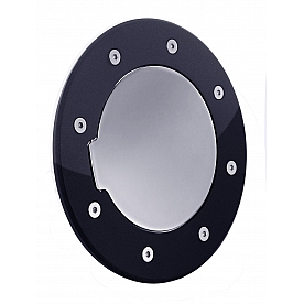 All Sales Fuel Door - Round Aluminum - 6092GKC