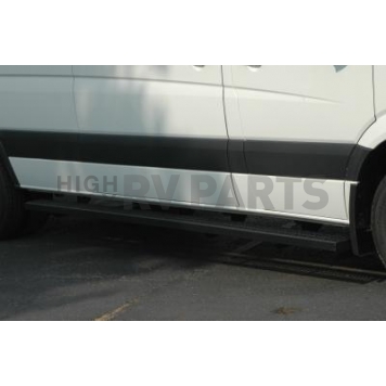 Owens Products Running Board Black Textured Powder Coated Aluminum Stationary - 823661379-1