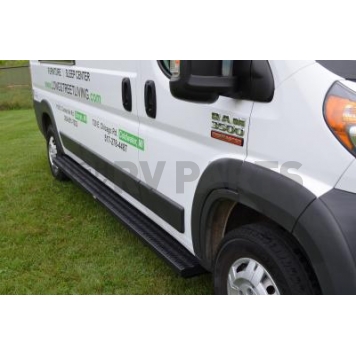Owens Products Running Board Black Textured Powder Coated Aluminum Stationary - 823671380-1