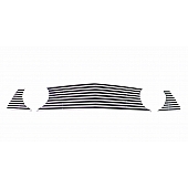 Street Scene Grille Insert - Horizontal Bar Aluminum Polished - 95080691