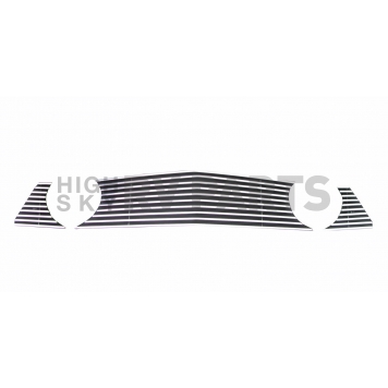 Street Scene Grille Insert - Horizontal Bar Aluminum Polished - 95080691