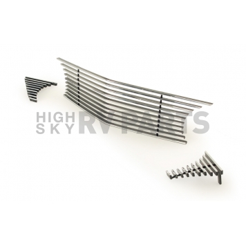Street Scene Grille Insert - Horizontal Bar Aluminum Polished - 95080691-2