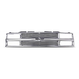 Street Scene Grille - Silver Aluminum - 95075546