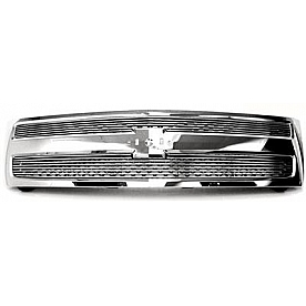 Street Scene Grille - Silver Aluminum - 95075551