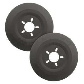 Mr. Gasket Wheel Dust Shield - Aluminum Black Set Of 2 - 6906