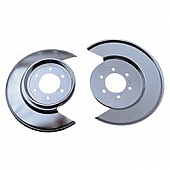 Rugged Ridge Wheel Dust Shield - Stainless Steel Silver Set Of 2 - 1112101