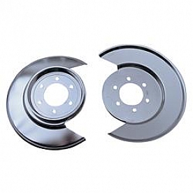 Rugged Ridge Wheel Dust Shield - Stainless Steel Silver Set Of 2 - 1112101
