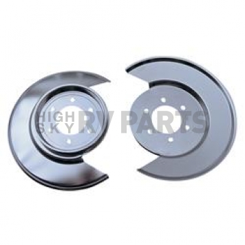 Rugged Ridge Wheel Dust Shield - Stainless Steel Silver Set Of 2 - 1112101