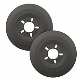 Mr. Gasket Wheel Dust Shield - Aluminum Black Set Of 2 - 6905