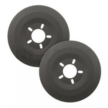 Mr. Gasket Wheel Dust Shield - Aluminum Black Set Of 2 - 6905