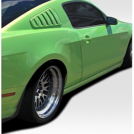 Extreme Dimensions Window Louver - Side Window Fiberglass Reinforced Plastic Black - 109323
