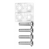 Cruiser License Plate Mounting Hardware 4 Piece Set - 80230