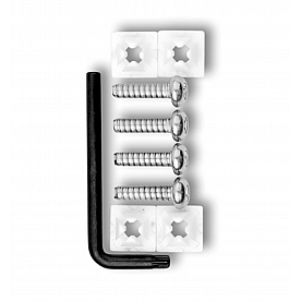 Cruiser License Plate Mounting Hardware 4 Piece Set - 81200