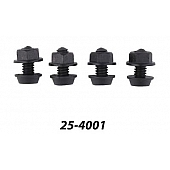 Superior Automotive License Plate Mounting Hardware 4 Piece Set Nylon - 254001