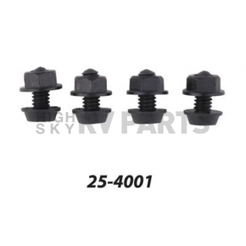 Superior Automotive License Plate Mounting Hardware 4 Piece Set Nylon - 254001