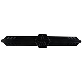 RBP (Rolling Big Power) Grille Molding - Powder Coated Billet Aluminum Gloss Black Center - BL104GBL