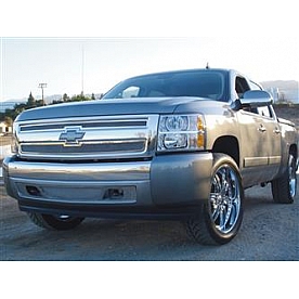 T-Rex Truck Products Grille Insert - Mesh Rectangular Polished Stainless Steel - 54110